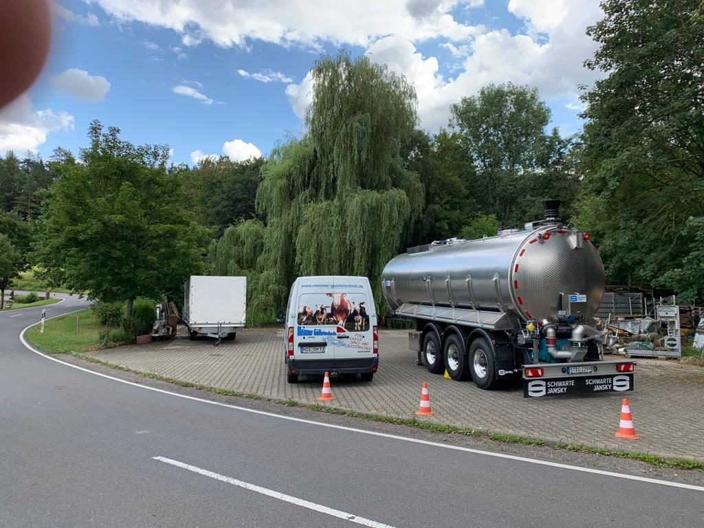 Edelstahl Transport Tankwagen für Güllezubringung für Ihre Güllekette